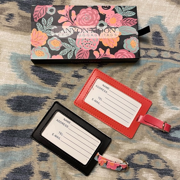 Canyon Moon Wander Luggage Tag Set - Picture 2 of 3